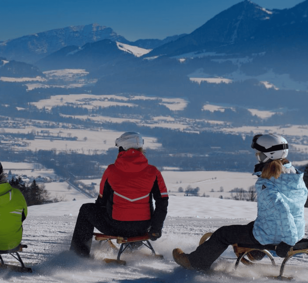 Schlittenfahren und Rodeln in und um München: Oberaudorf