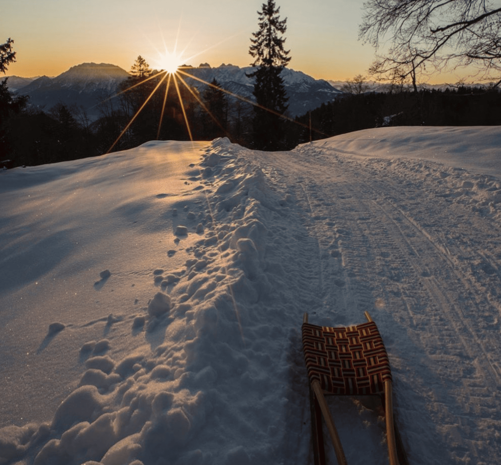 Schlittenfahren und Rodeln in und um München: Oberaudorf